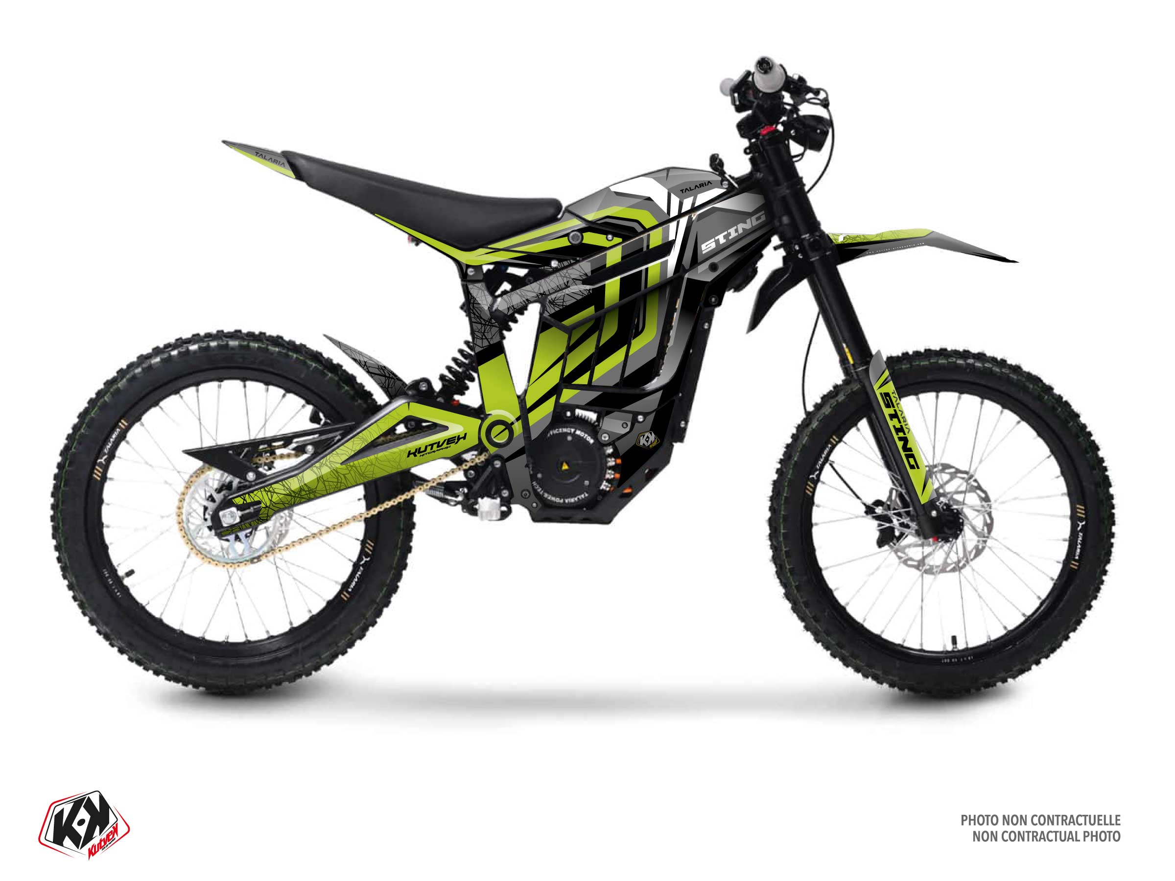 talaria dirt bike thunder  graphic kit green
