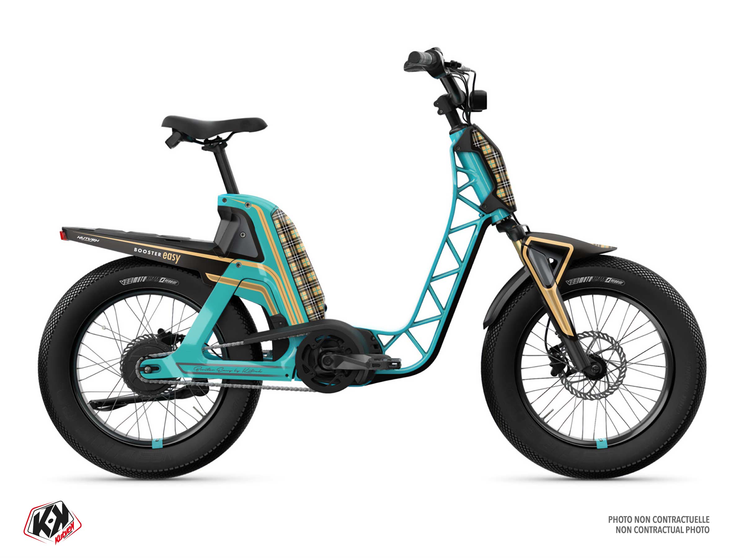 yamaha scooter tiebreak  graphic kit cyan