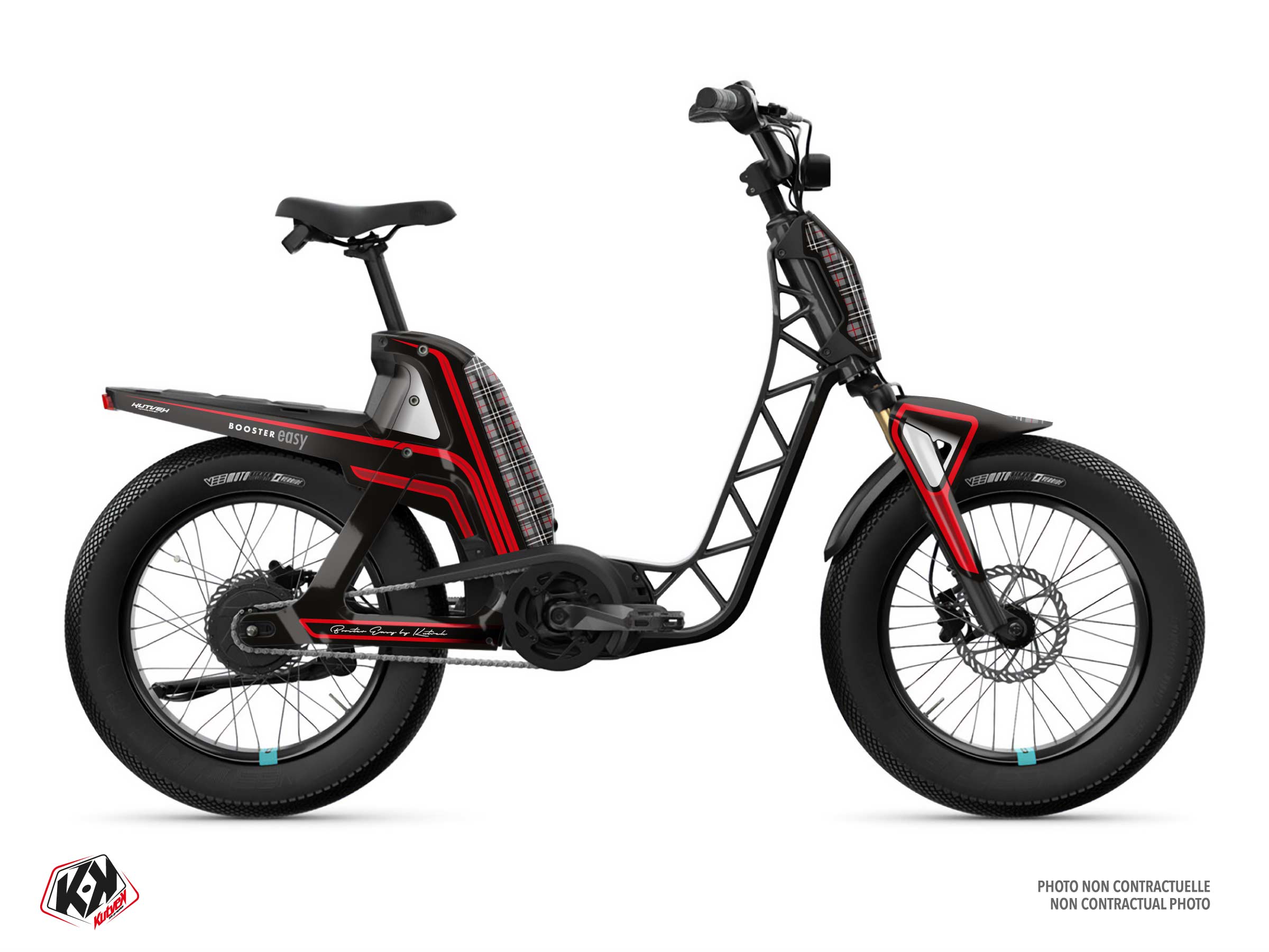 yamaha scooter tiebreak  graphic kit red