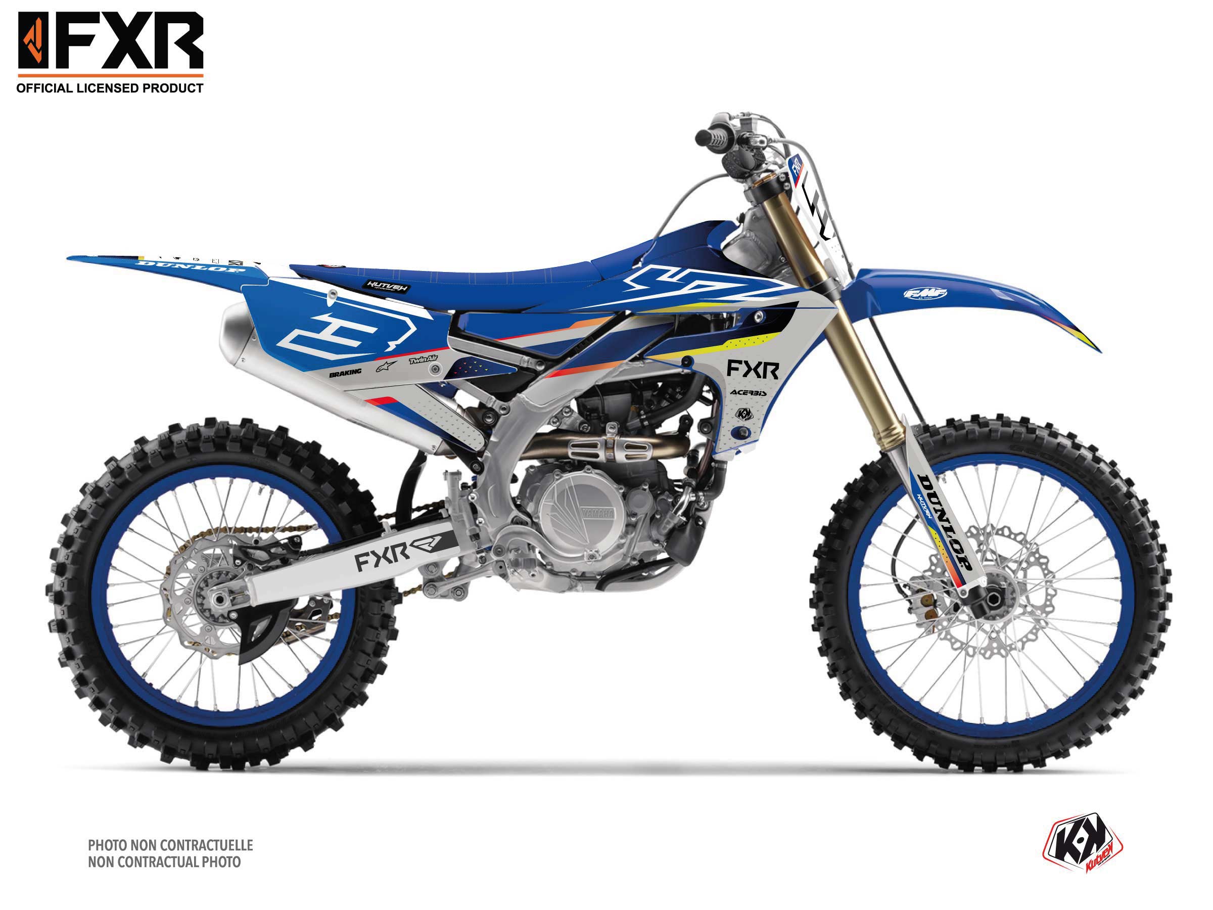 yamaha dirt bike tilt  graphic kit blue