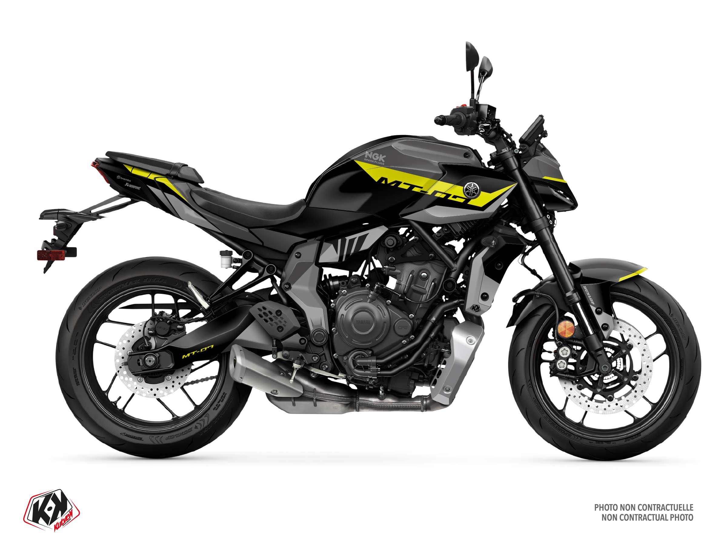 yamaha street bike torque  graphic kit black