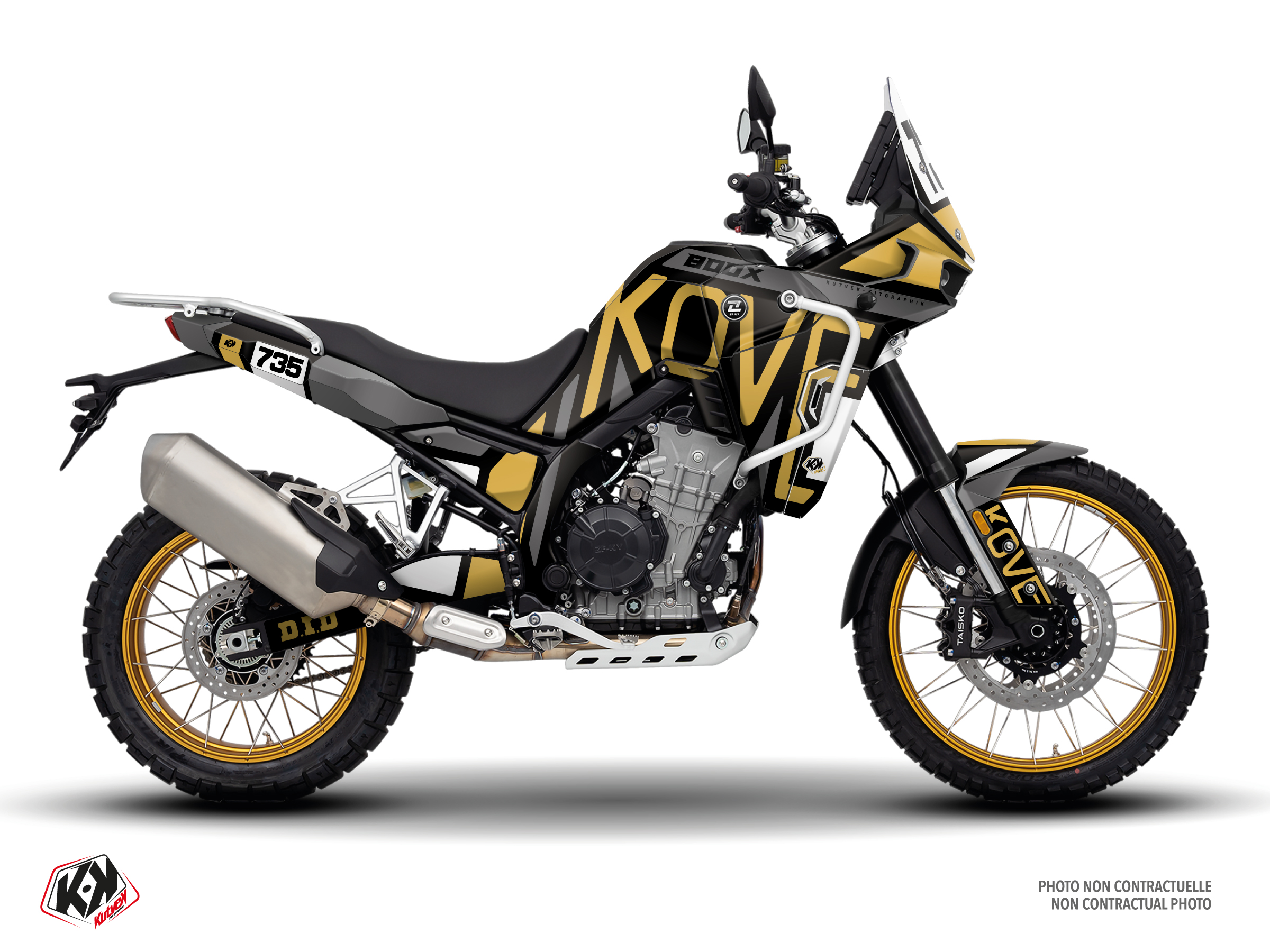 kove street bike totem  graphic kit grey