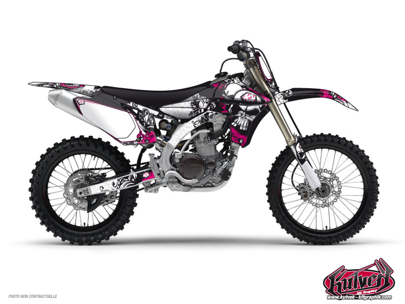 Yamaha 250 YZF Dirt Bike Trash Graphic Kit Black Pink