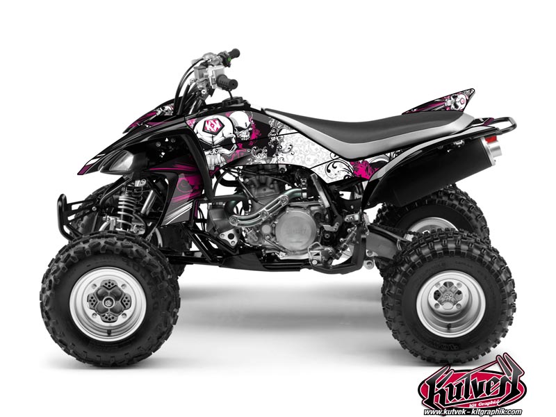 Yamaha 450 YFZ ATV Trash Graphic Kit Black Pink