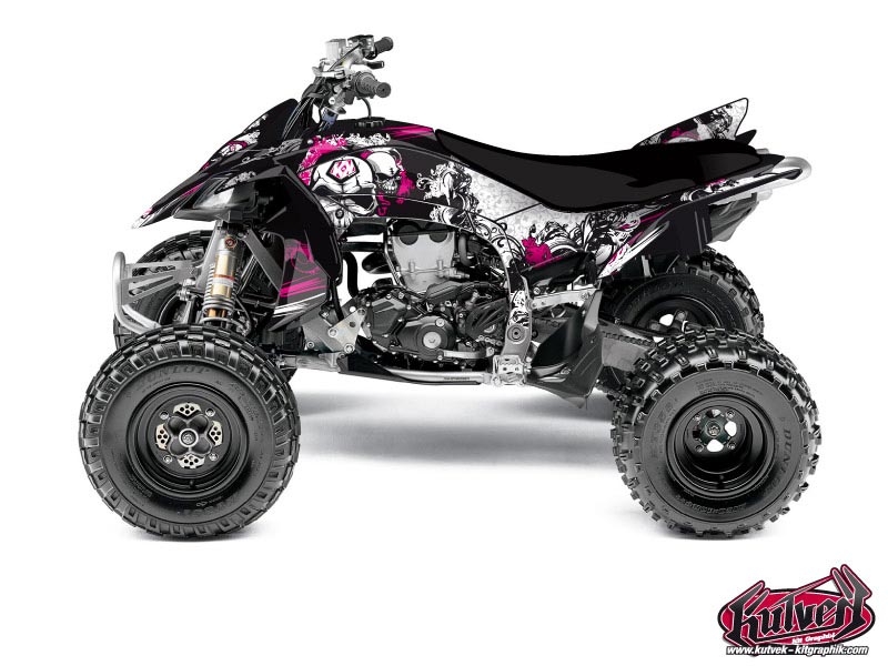 yamaha atv trash  graphic kit black-pink