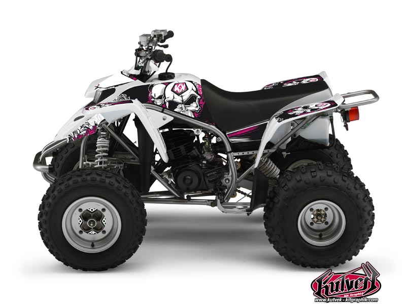 Yamaha Blaster ATV Trash Graphic Kit Black Pink
