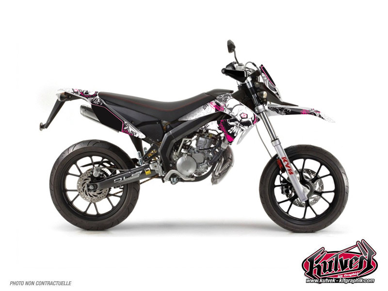kit déco 50cc derbi trash rose 