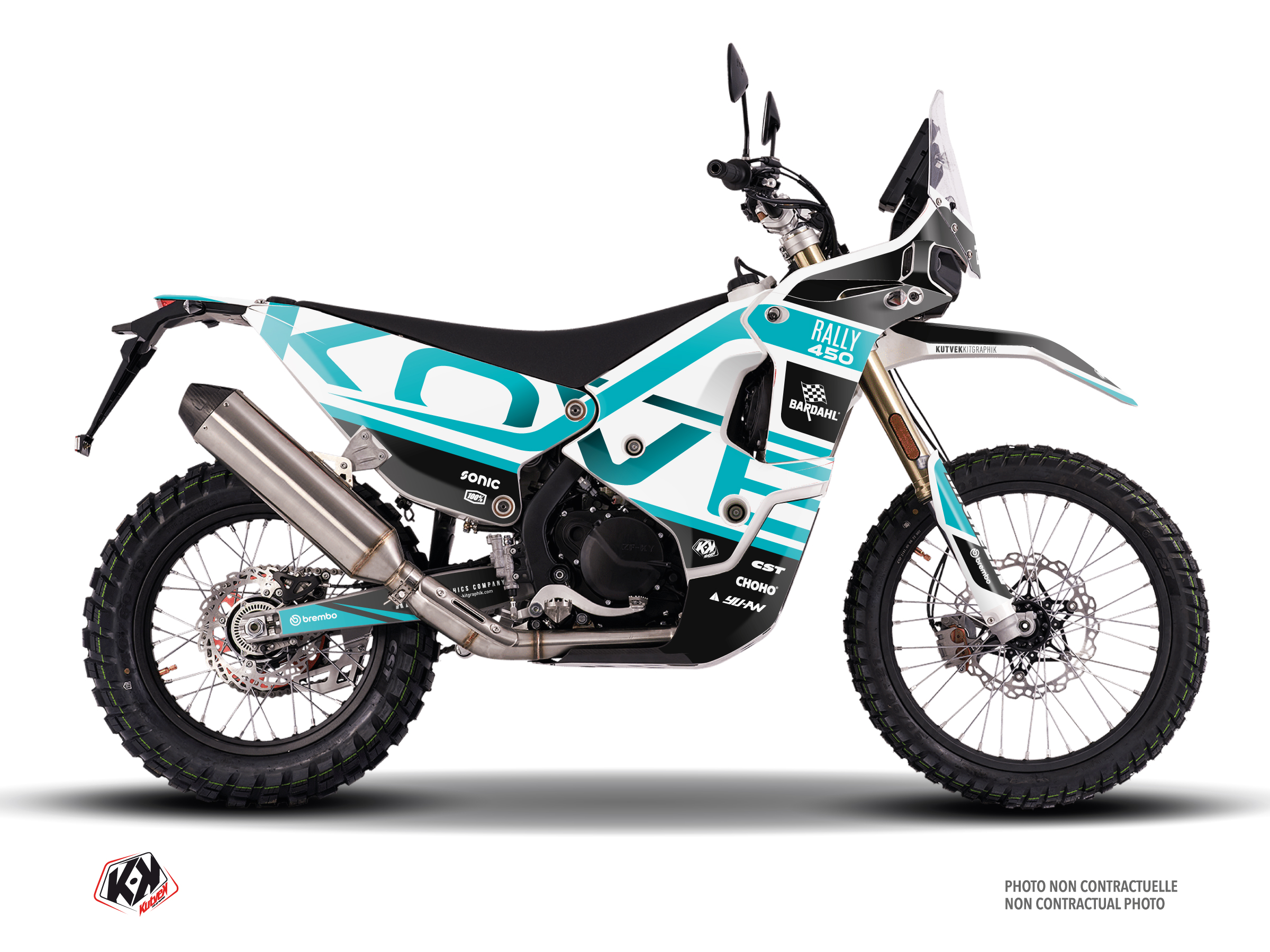 kove dirt bike upturn  graphic kit blue