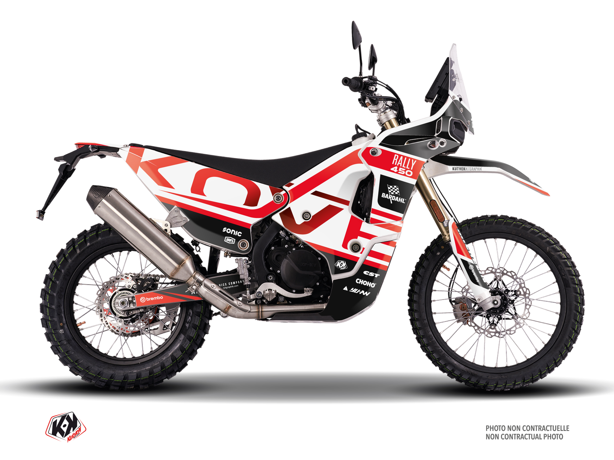 kove dirt bike upturn  graphic kit red