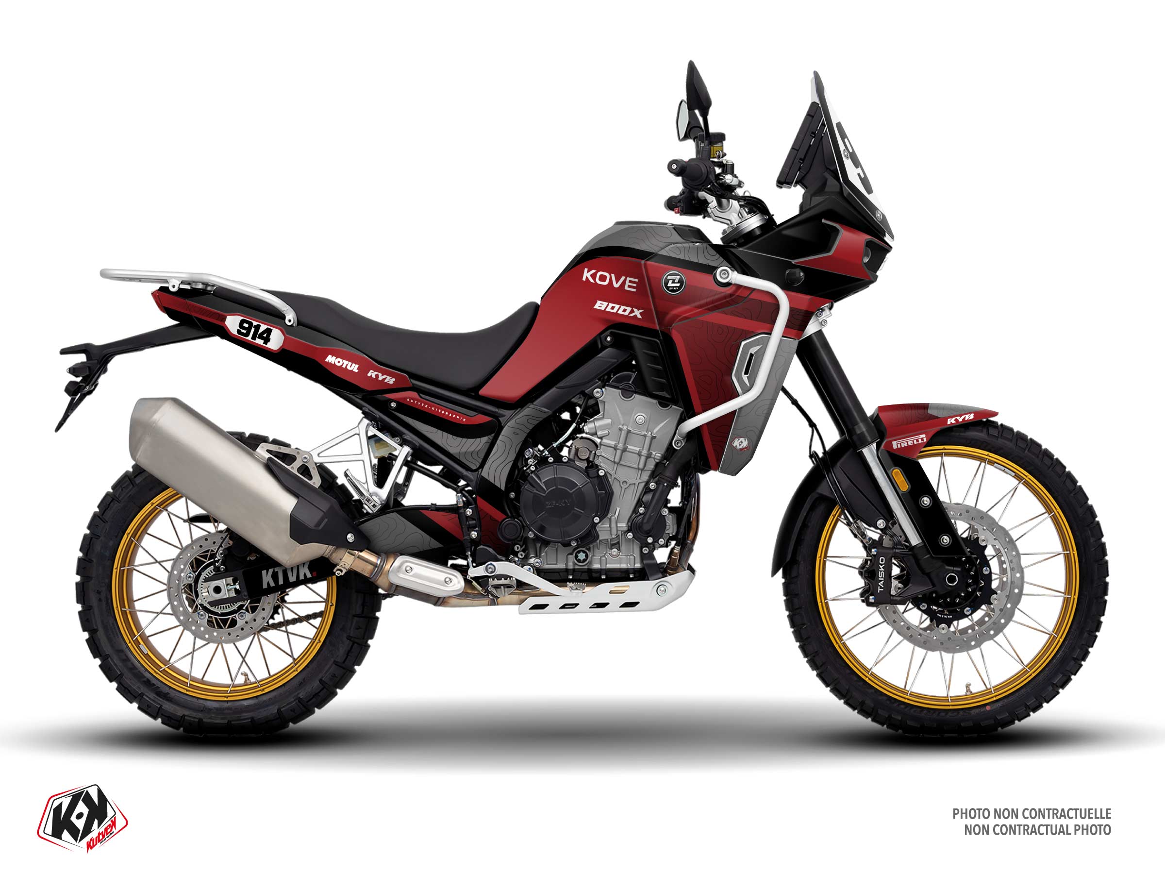 kit déco moto kove vantage gris 