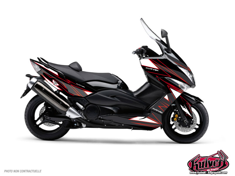Yamaha TMAX 500 Maxiscooter Velocity Graphic Kit Red