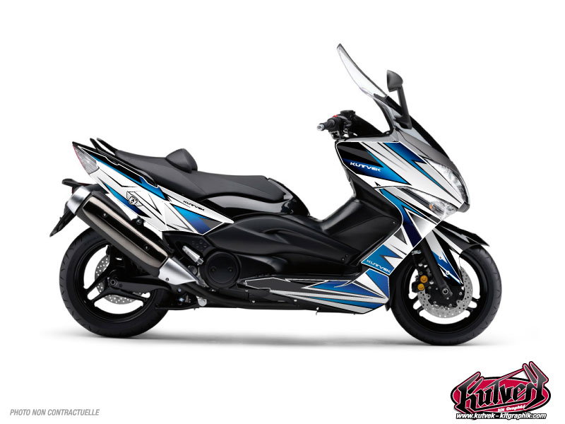 Yamaha TMAX 530 Maxiscooter Velocity Graphic Kit White Blue