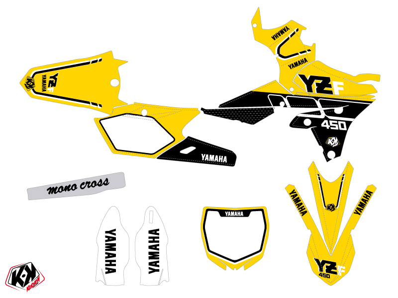 Yamaha 450 YZF Dirt Bike Vintage Graphic Kit 60th-anniversary