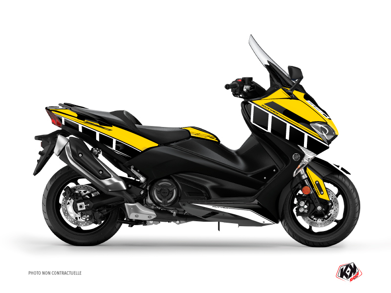 Yamaha TMAX 530 Maxiscooter Vintage Graphic Kit Yellow