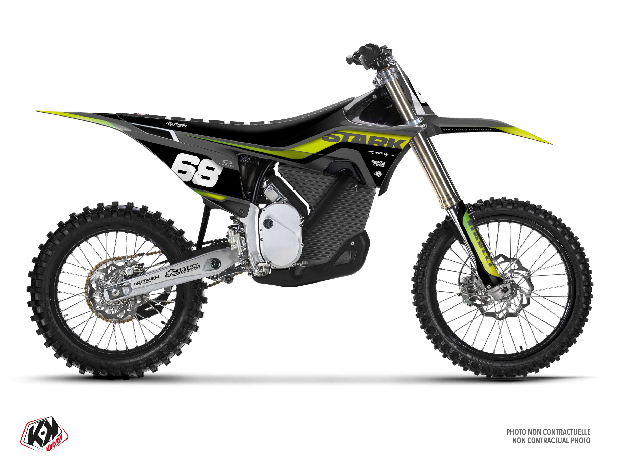 stark future dirt bike vision  graphic kit grey