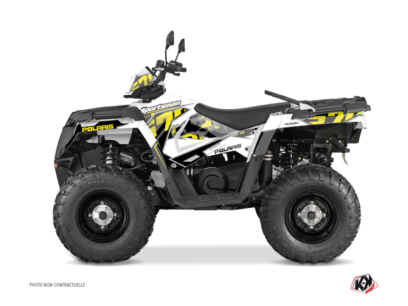 kit déco quad polaris visor jaune 