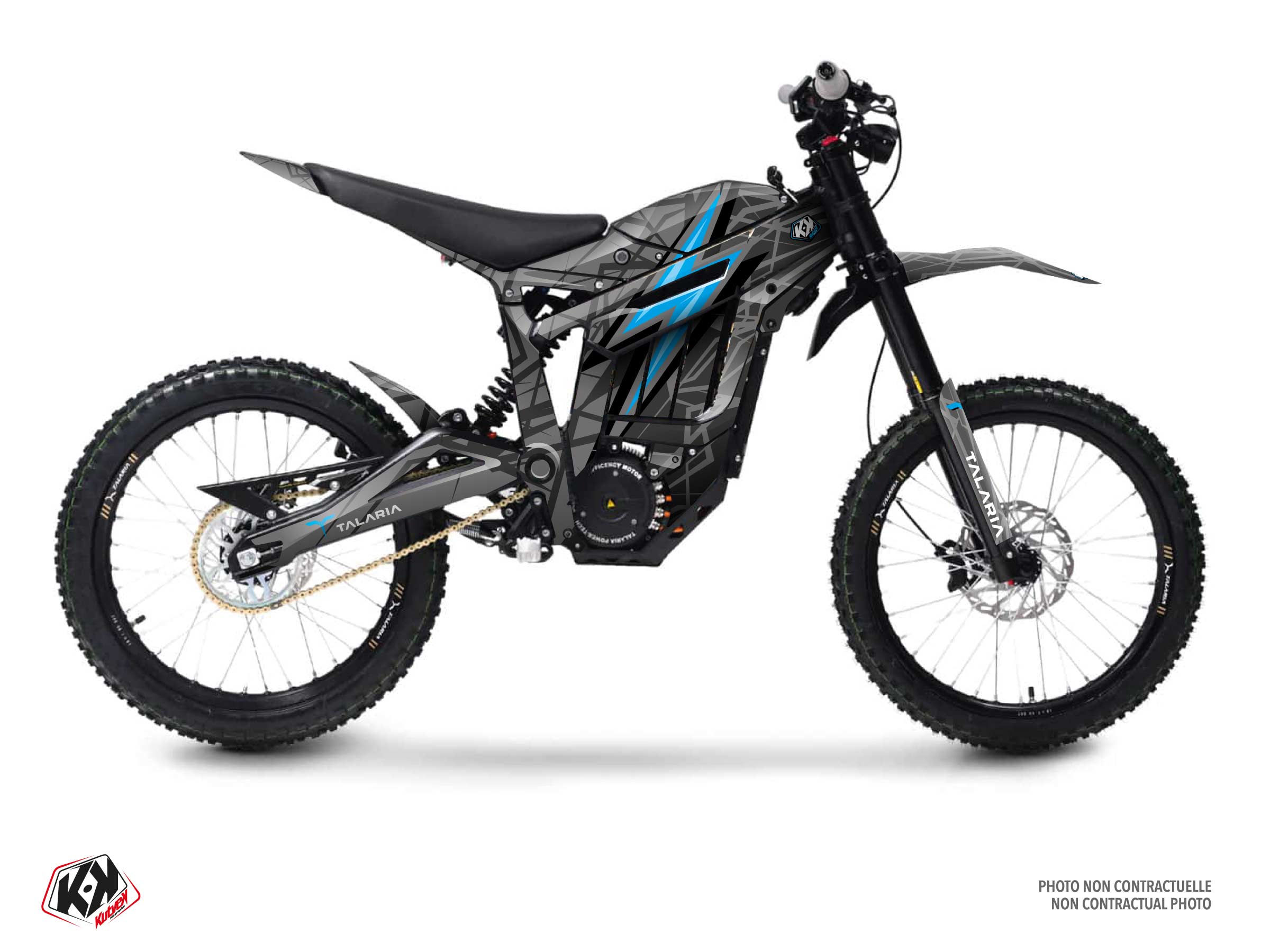 talaria dirt bike volt  graphic kit blue