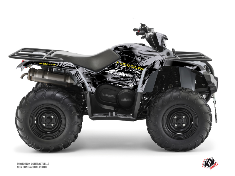 Yamaha 450 Kodiak ATV Wild Graphic Kit Grey