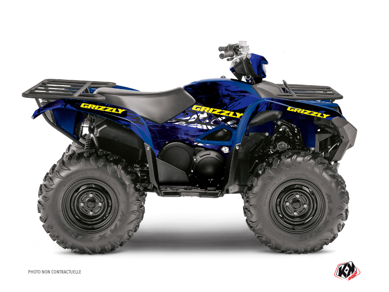 Yamaha 700-708 Grizzly ATV Wild Graphic Kit Blue