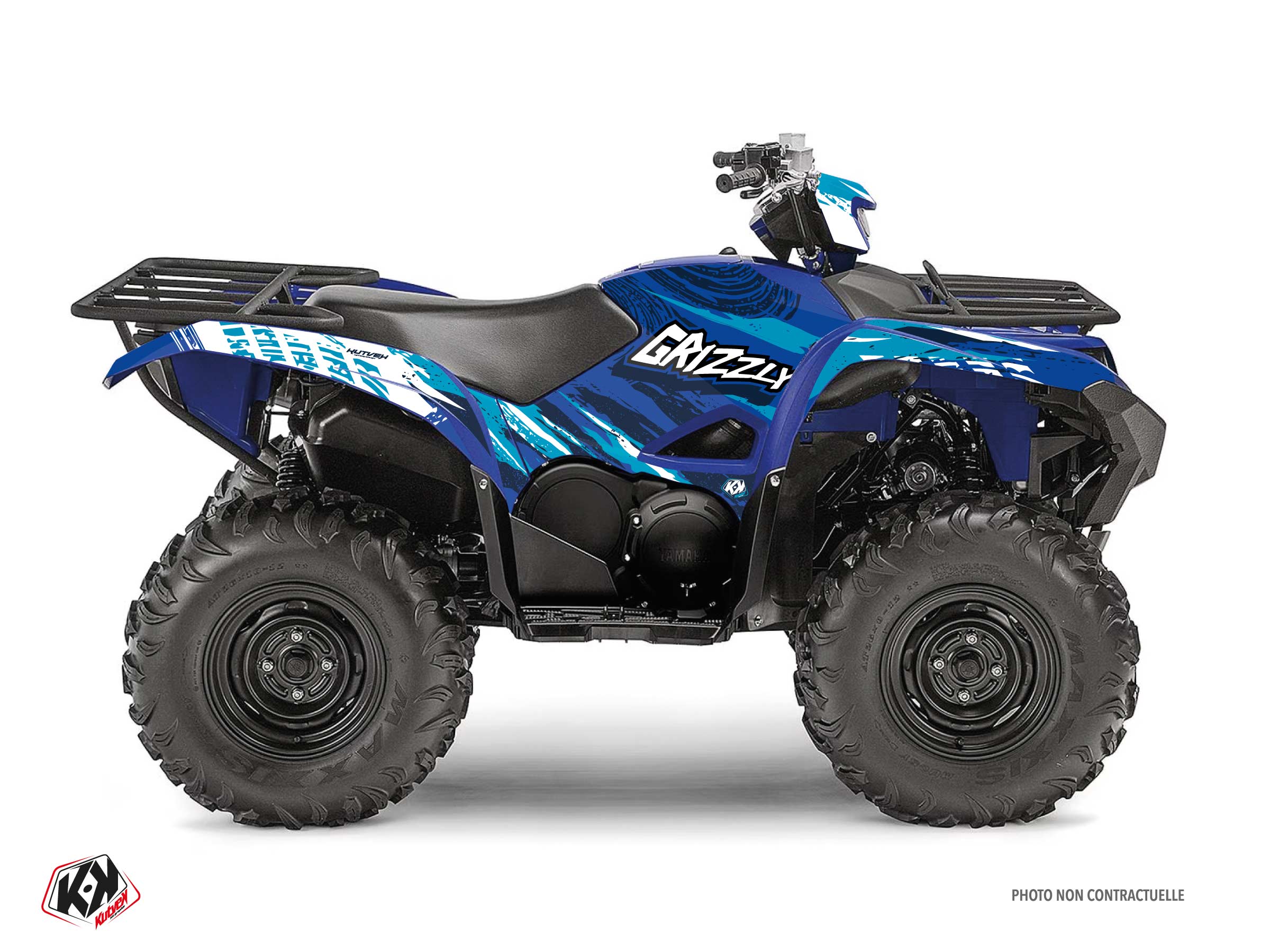 kit déco quad yamaha wilder bleu 