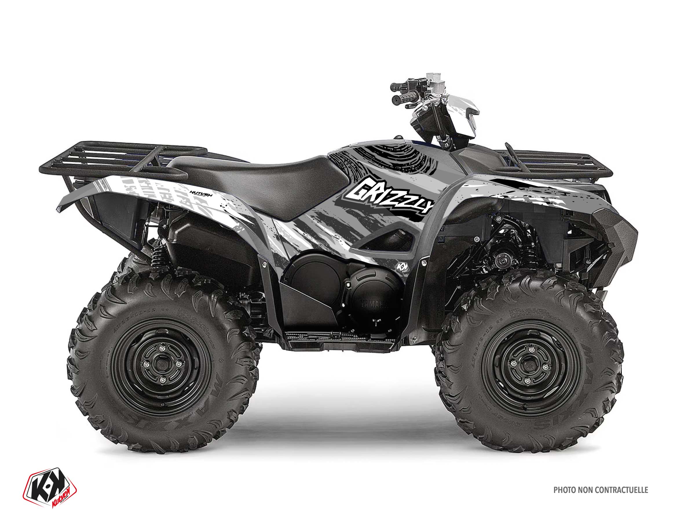 kit déco quad yamaha wilder gris 