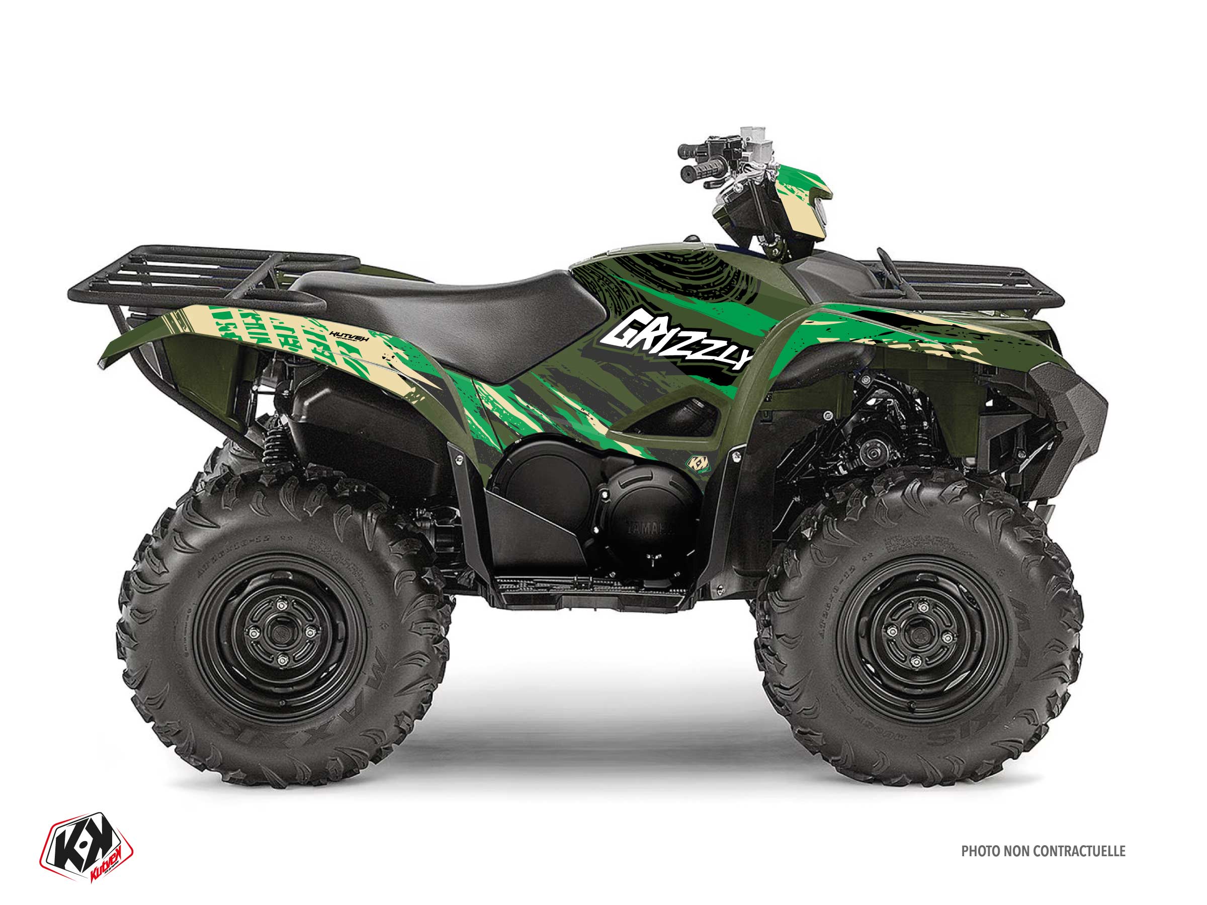 kit déco quad yamaha wilder vert 