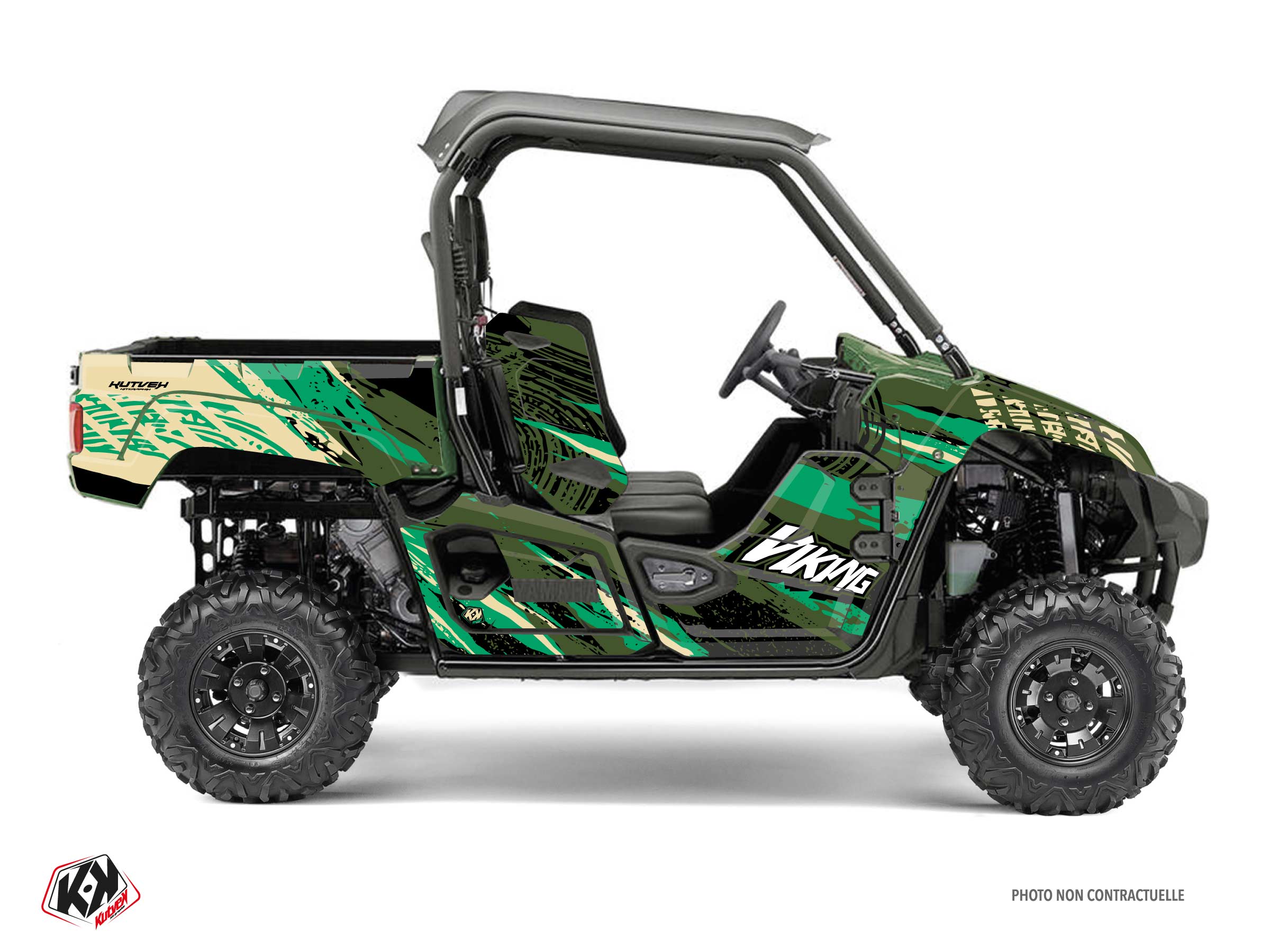 yamaha utv wilder  graphic kit green