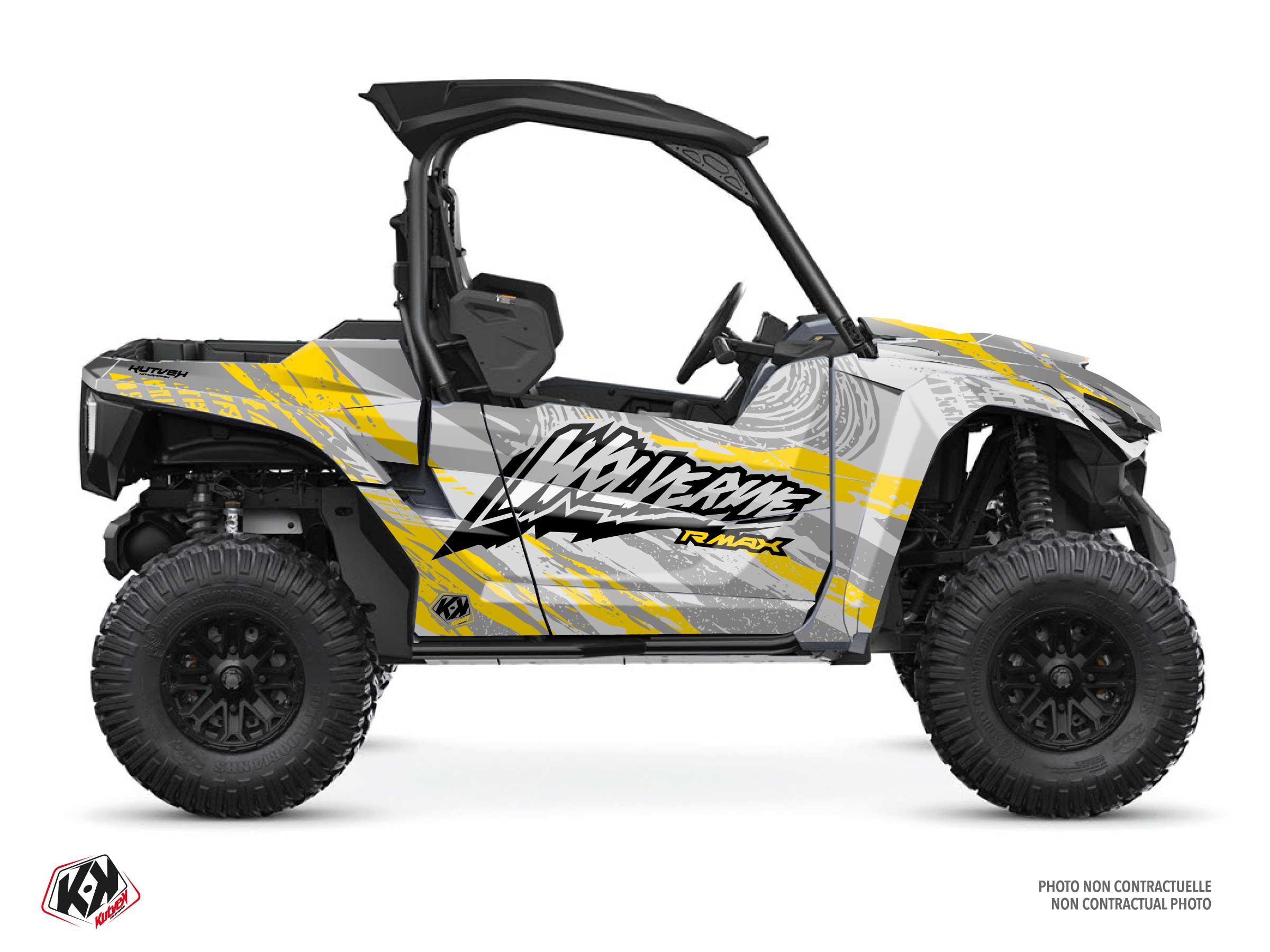 yamaha utv wilder  graphic kit yellow