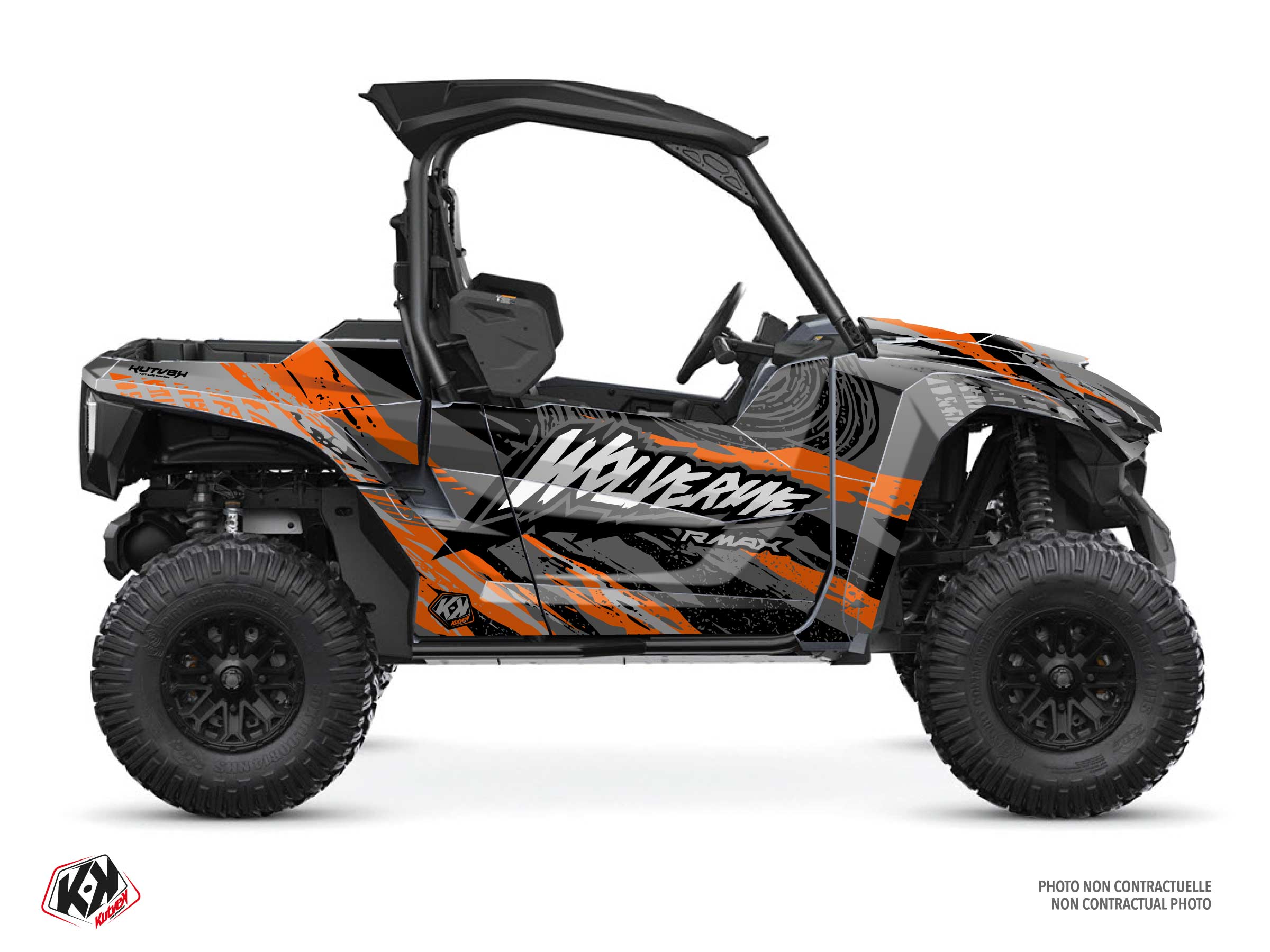 yamaha utv wilder  graphic kit orange
