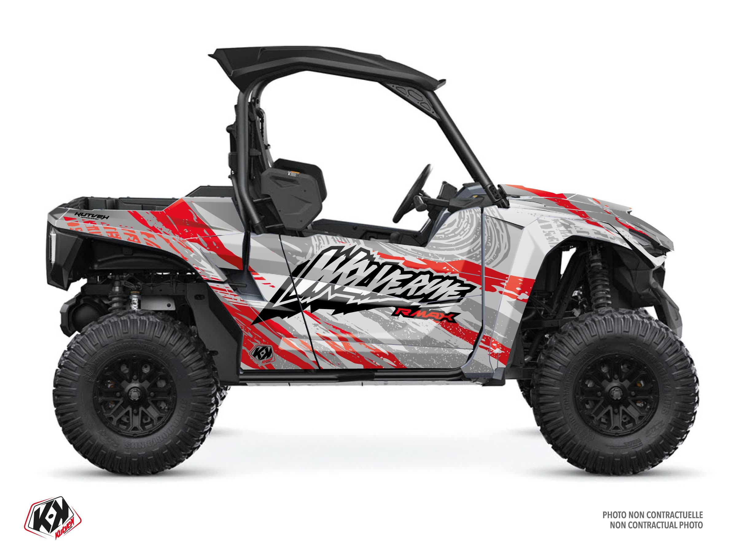 yamaha utv wilder  graphic kit red