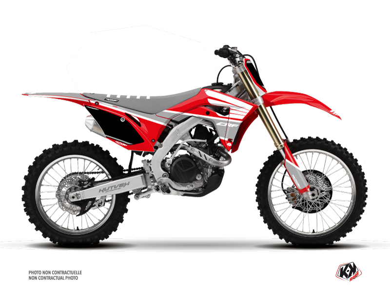honda dirt bike wing  graphic kit grey