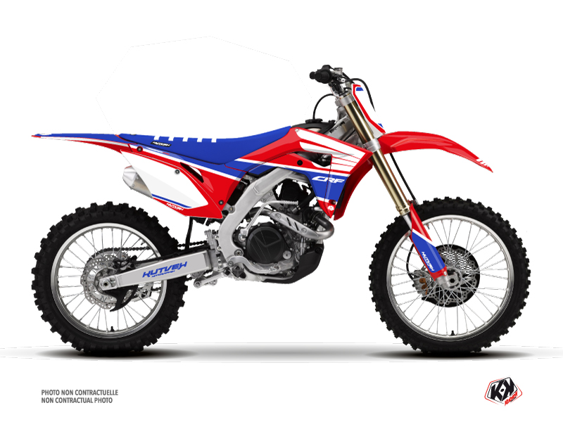 honda dirt bike wing  graphic kit blue