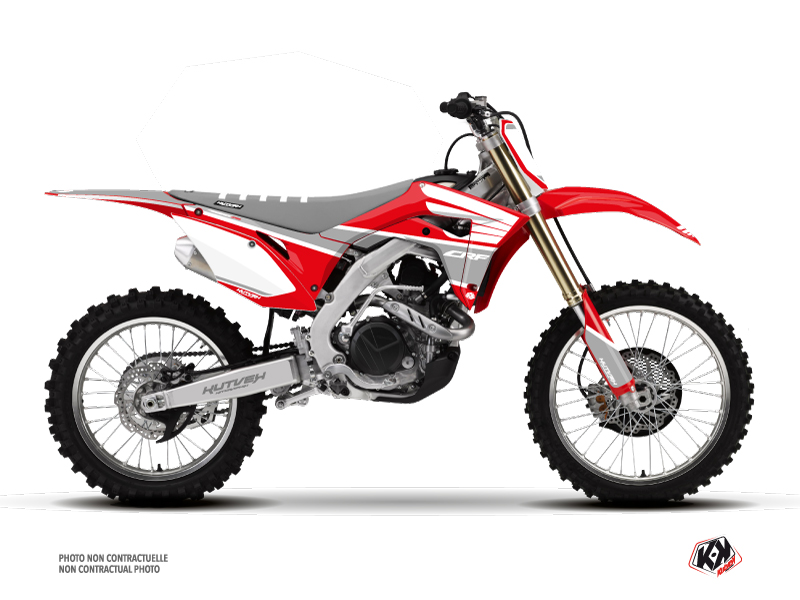 honda dirt bike wing  graphic kit grey