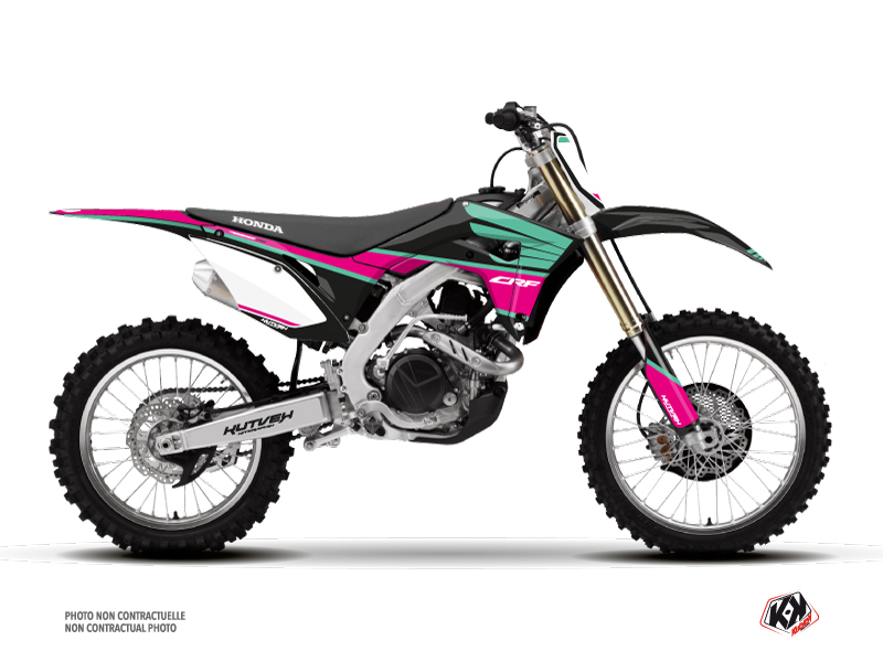 honda dirt bike wing  graphic kit turquoise