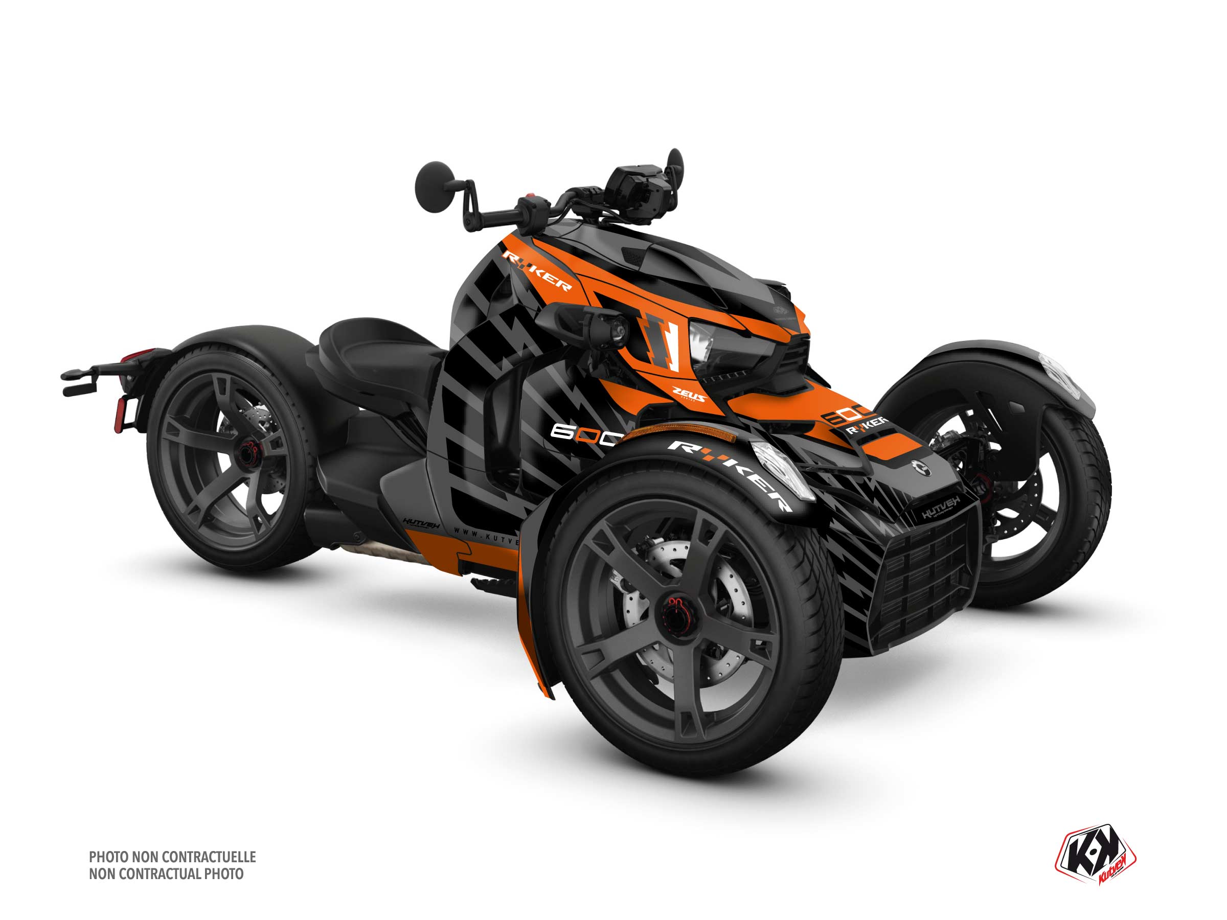 Kit Déco Hybride Zeus Can Am Ryker 600 Orange