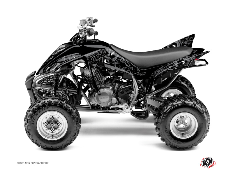 Yamaha 350 Raptor ATV Zombies Dark Graphic Kit Black