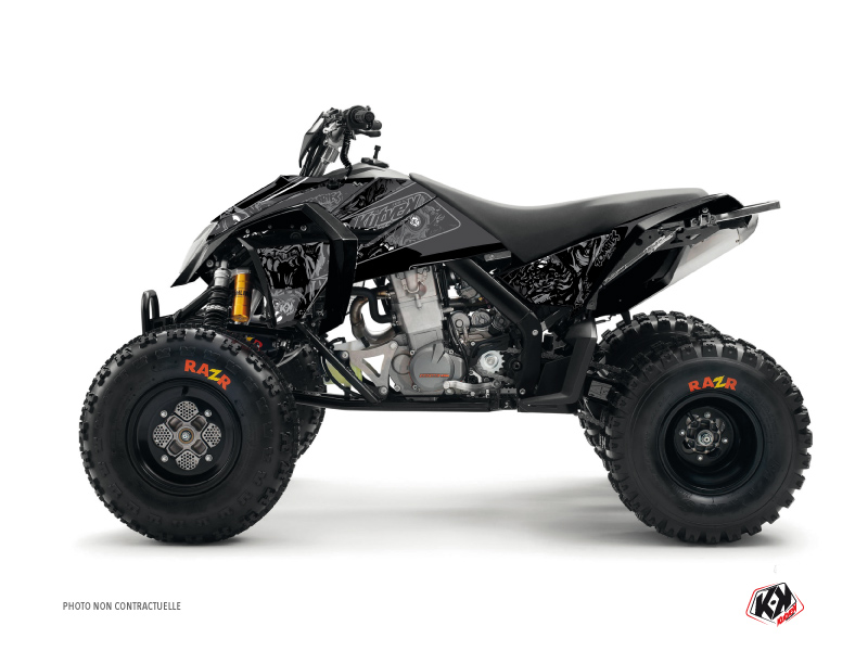 Suzuki 400 LTZ ATV Zombies Dark Graphic Kit Black - Kutvek Kit Graphik