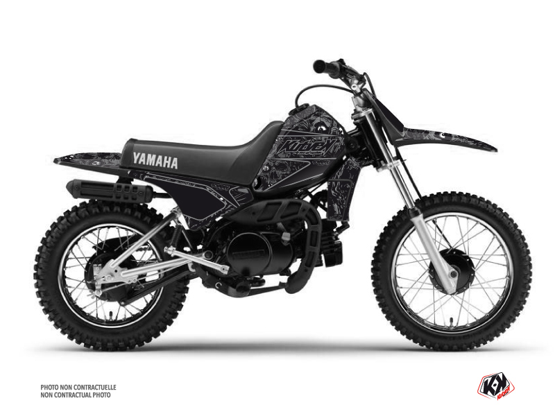 Yamaha PW 80 Dirt Bike Zombies Dark Graphic Kit Black