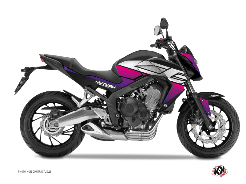 honda street bike essential  graphic kit pink-black