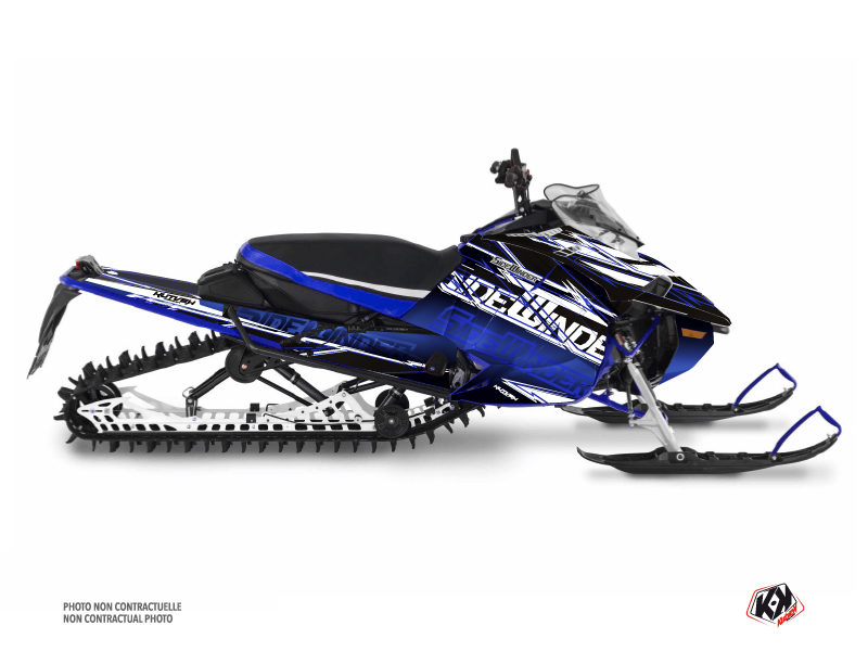 yamaha snowmobile mission  graphic kit blue