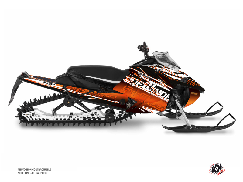 yamaha snowmobile mission  graphic kit orange