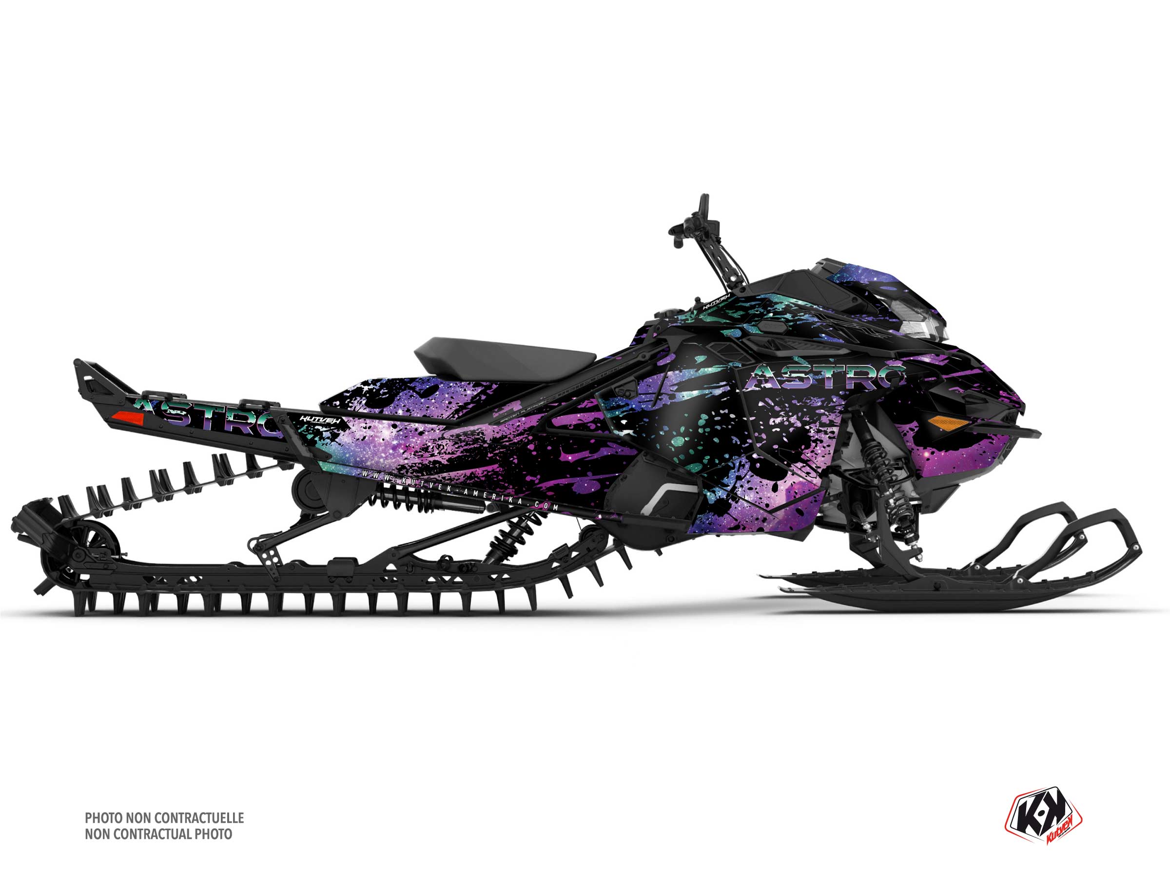 kit déco motoneige lynx shredder ds astro mauve