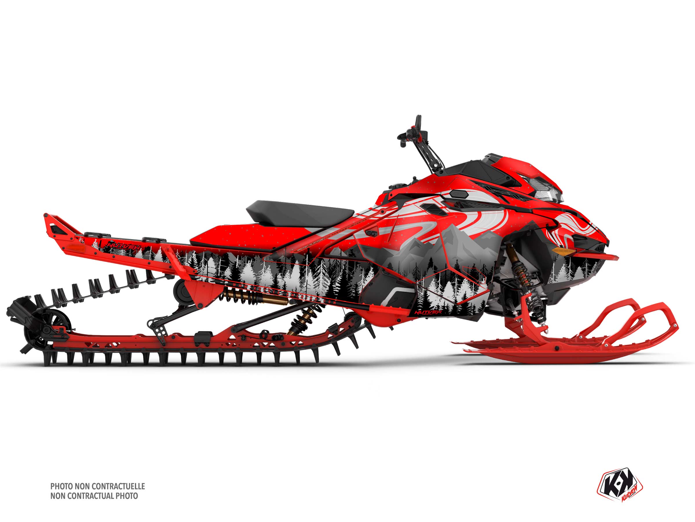 kit déco motoneige lynx shredder ds boreal rouge