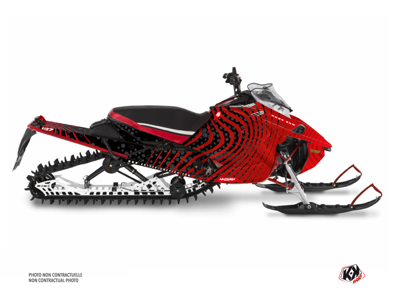 yamaha snowmobile snw  graphic kit red