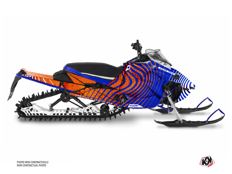 yamaha snowmobile snw  graphic kit orange