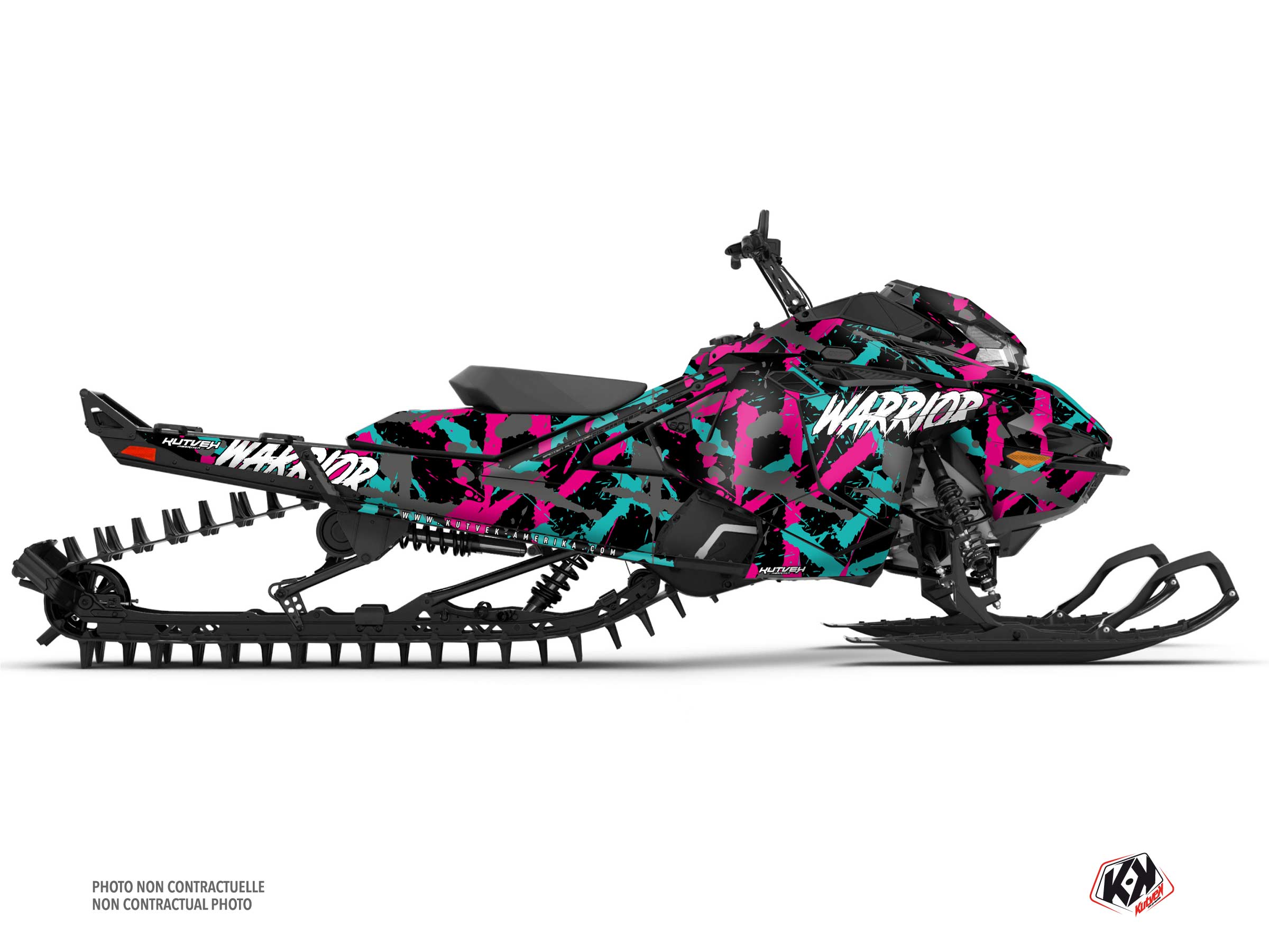 Kit Graphique motoneige lynx rave re warrior rose   
