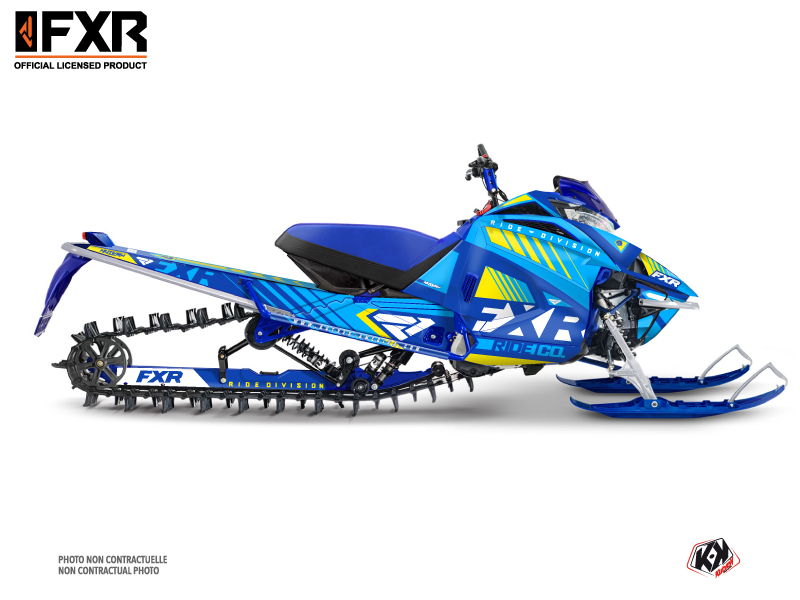 yamaha snowmobile fxr k21  graphic kit blue
