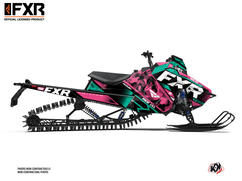 kit déco motoneige polaris fxr k21 rose 
