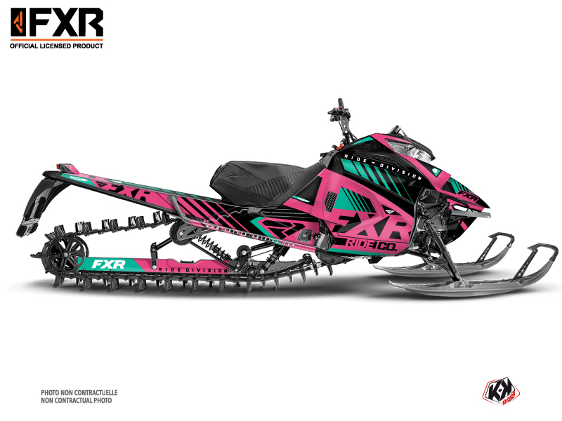 kit déco motoneige arctic cat fxr k21 rose 