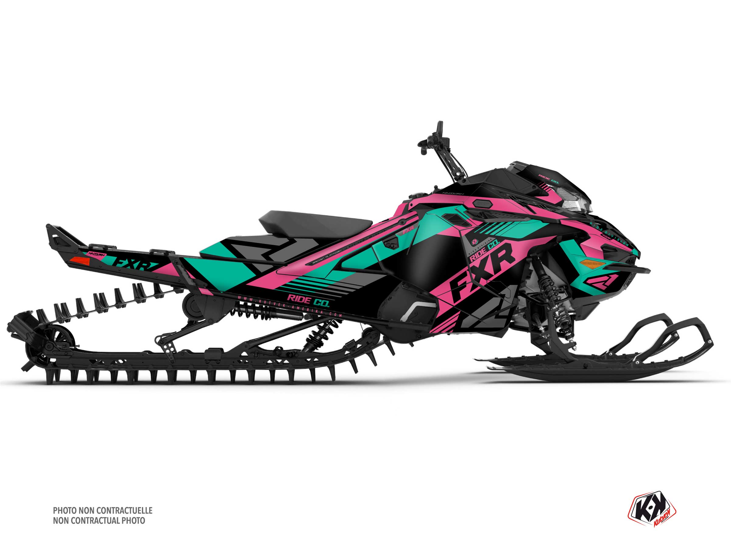 kit déco motoneige lynx shredder ds fxr k21 rose